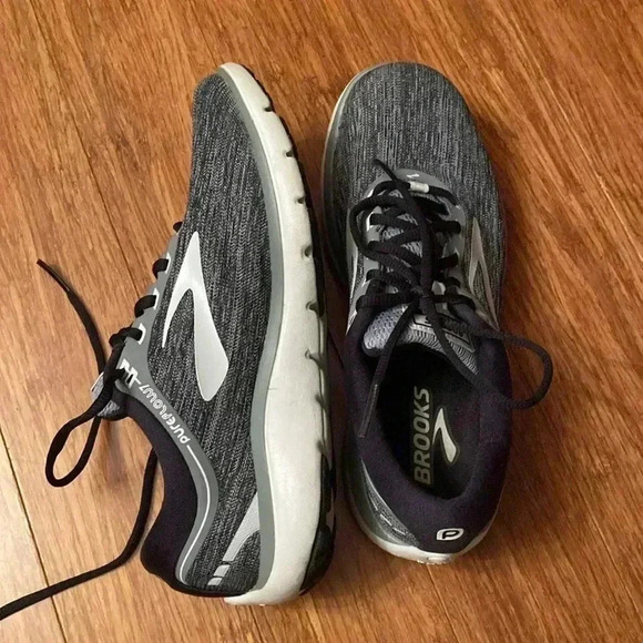 Brooks pure flow 7 women’s running sneakers size 9.5 - gray/black - Picture 9 of 9